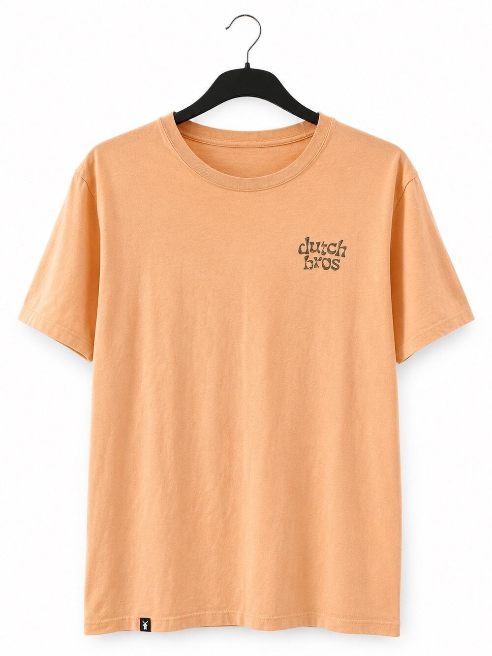 Dutch Bros Killer Coffee Since 1992 Peach Graphic T Shirt Size Large